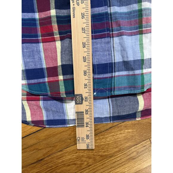 Ralph Lauren Men's sz XL Blaire 100% Cotton Plaid Short Sleeve Button Down Shirt - Picture 5 of 7